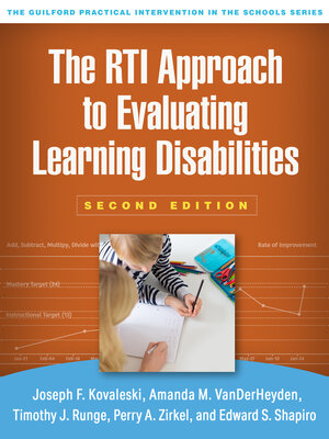 cover image of The RTI Approach to Evaluating Learning Disabilities